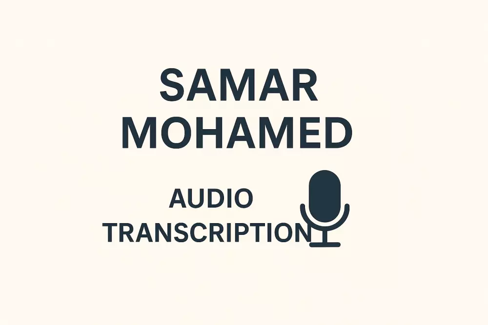 تفريغ إحترافي للملفات الصوتية والفيديوهات