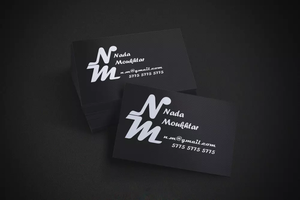 تصميم كارت شخصى وكارت عمل