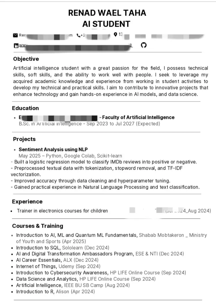 كتابة سيرة ذاتية عصرية وفق معايير ATS