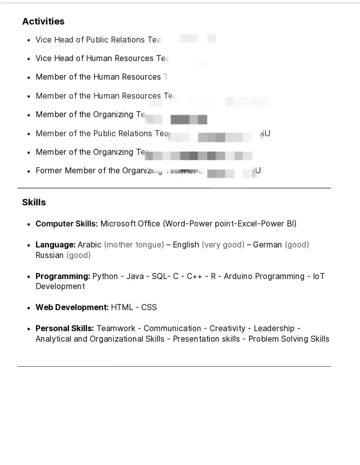 كتابة سيرة ذاتية عصرية وفق معايير ATS
