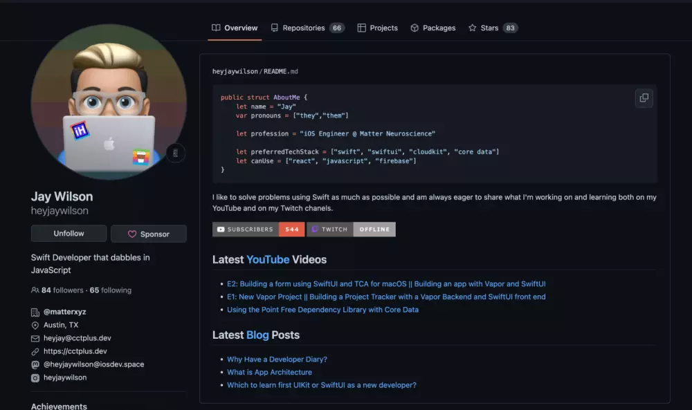 عمل portfolio , github readme file مخصصة لمعلومات ال cv