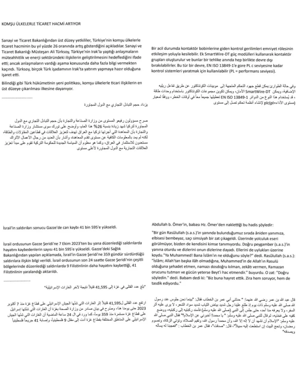 ترجمة من اللغة التركية إلى اللغة العربية