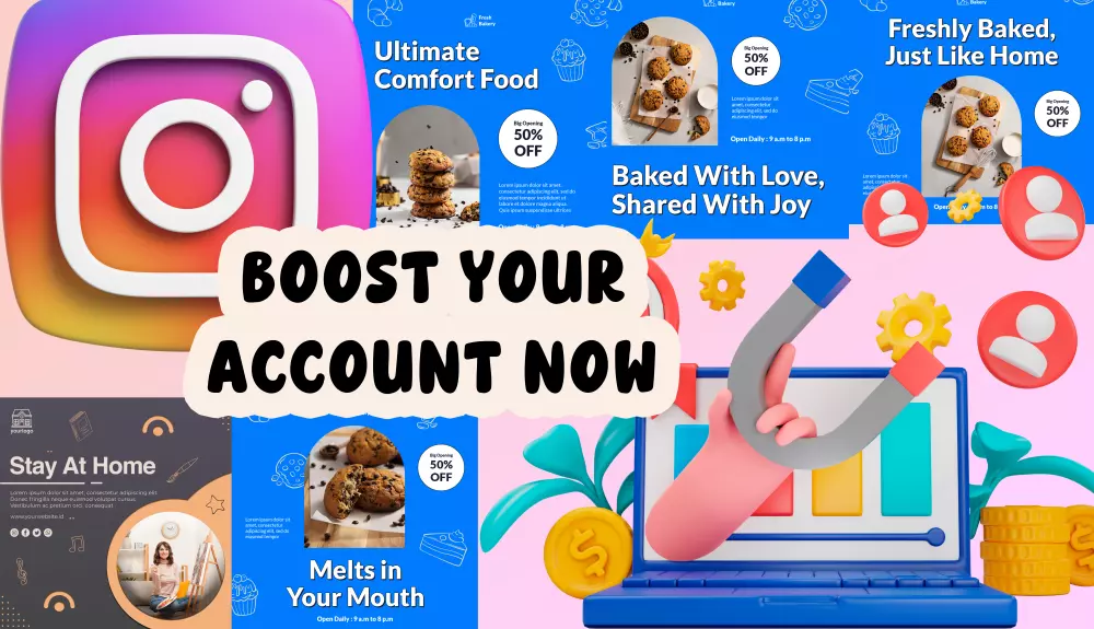 تصميم بوستات و منشورات لانستقرام لزياده تفاعل ومتابعين