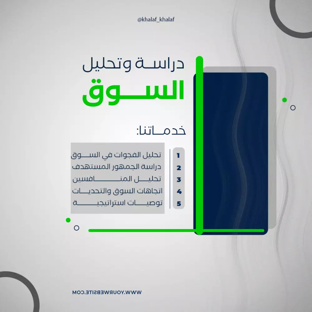 تحليل ودراسة السوق