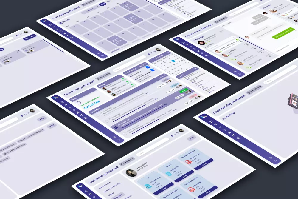 تصميم لوحة تحكم كامله لمشروع