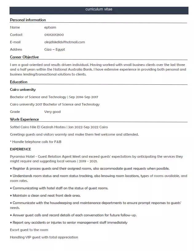 كتابة السيرة الذاتية