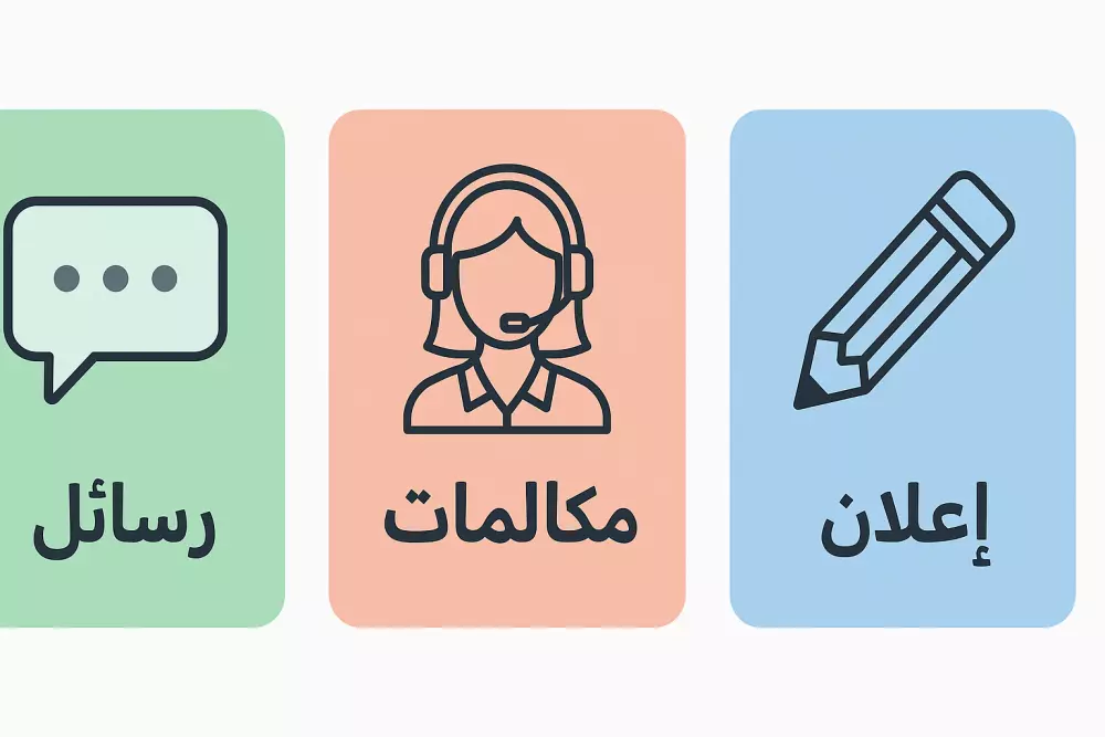 باقة إدارة مصغّرة: كتابة إعلان + صياغة محتوى + رسائل جاهزة"