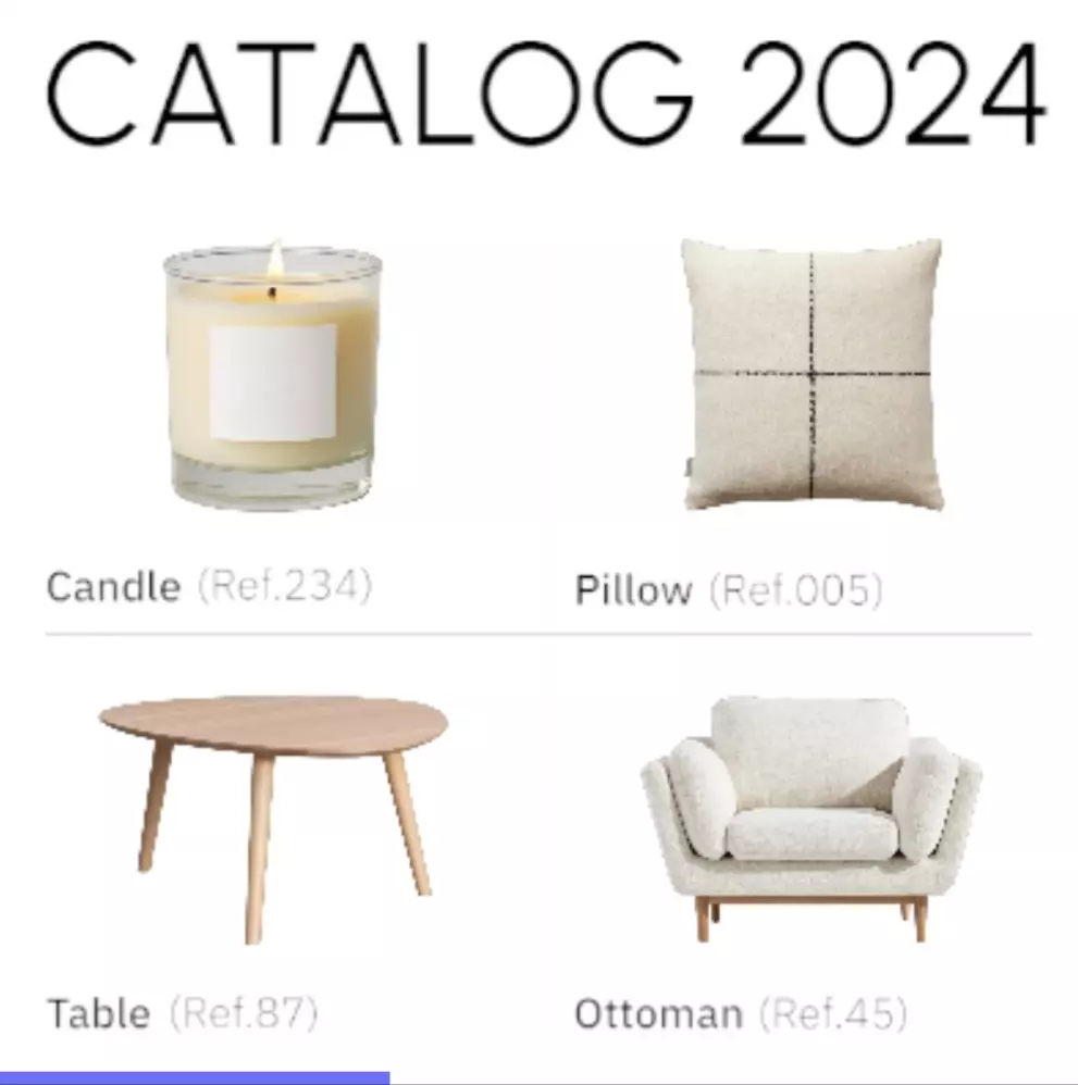 تصميم كتالوج لمنتجات مختلفة