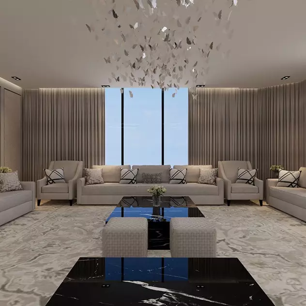 تصميم معماري و واجهات خارجية و تصميم داخلي وحصر كميات