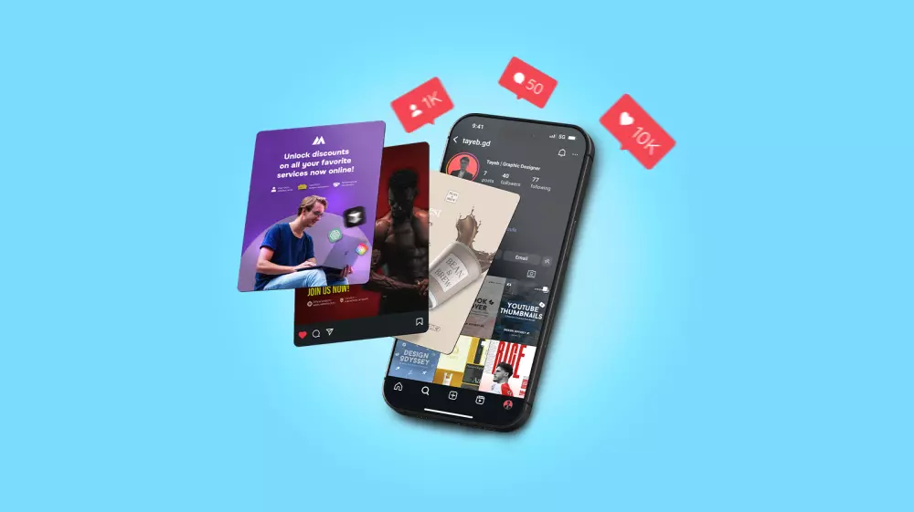 تصميم منشورات احترافية لوسائل التواصل الاجتماعي