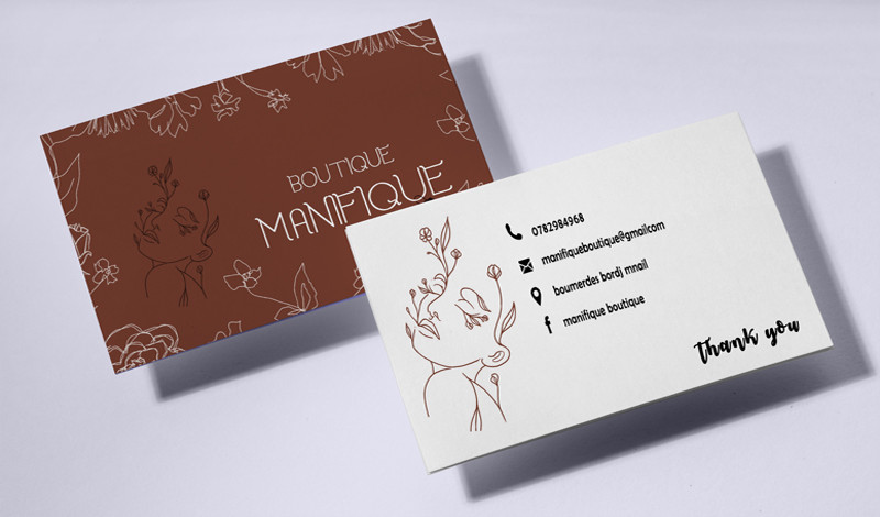 تصميم بطاقة أعمال business card