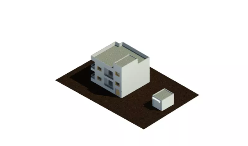 النمذجة على برنامج النمذجة ثلاثية الأبعاد Revit