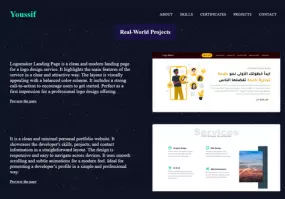 إنشاء موقع شخصي (Portfolio) متكامل للعملاء والشركات