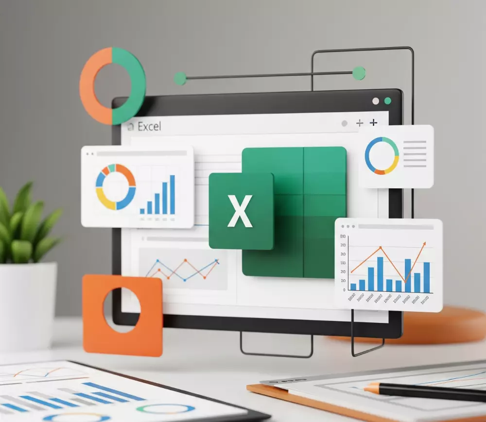 تحويل بياناتك إلى رؤى استراتيجية وتقارير تفاعلية بي Excel