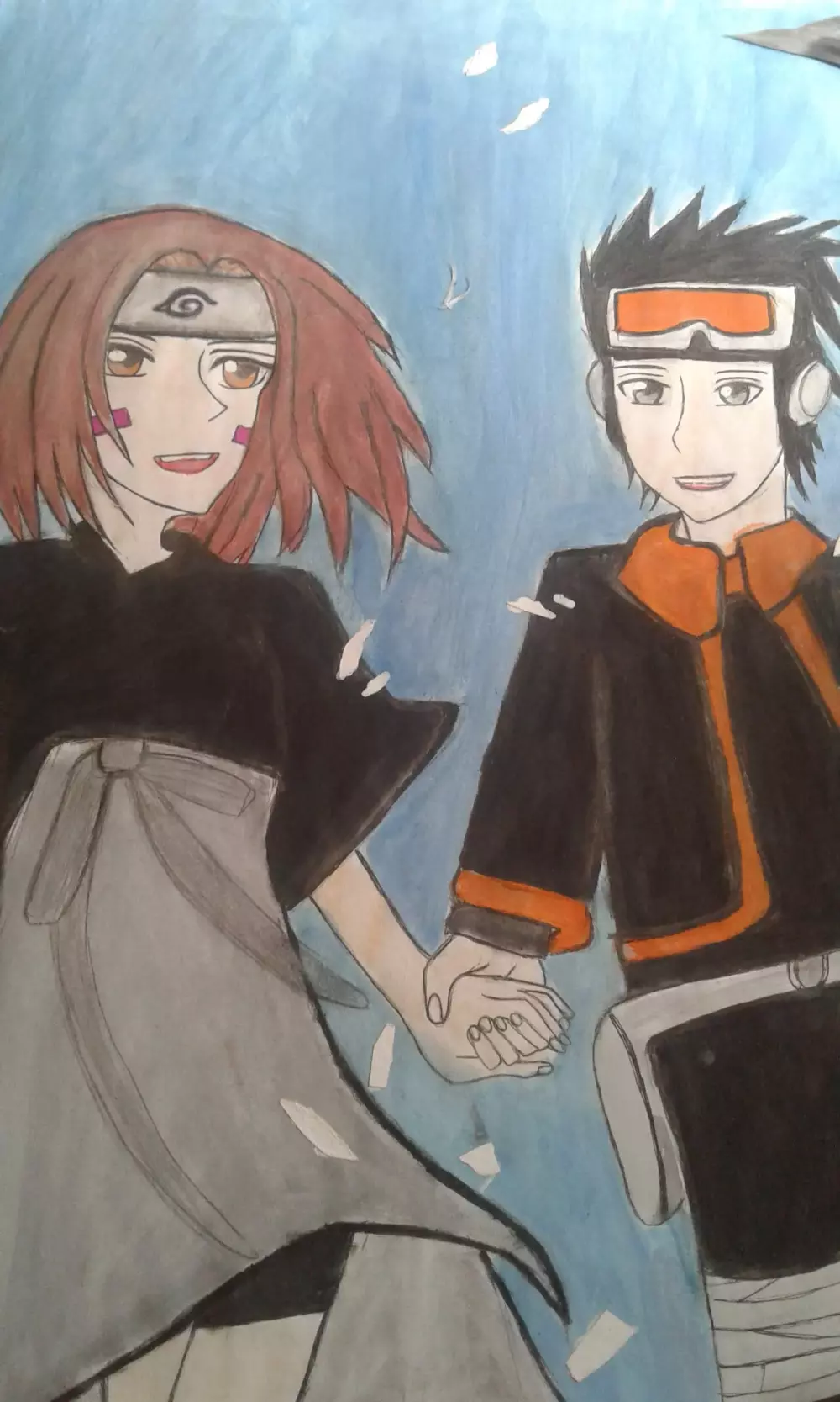 تصميم رسومات انمي يدوية احترافية بأسلوب فني مميز