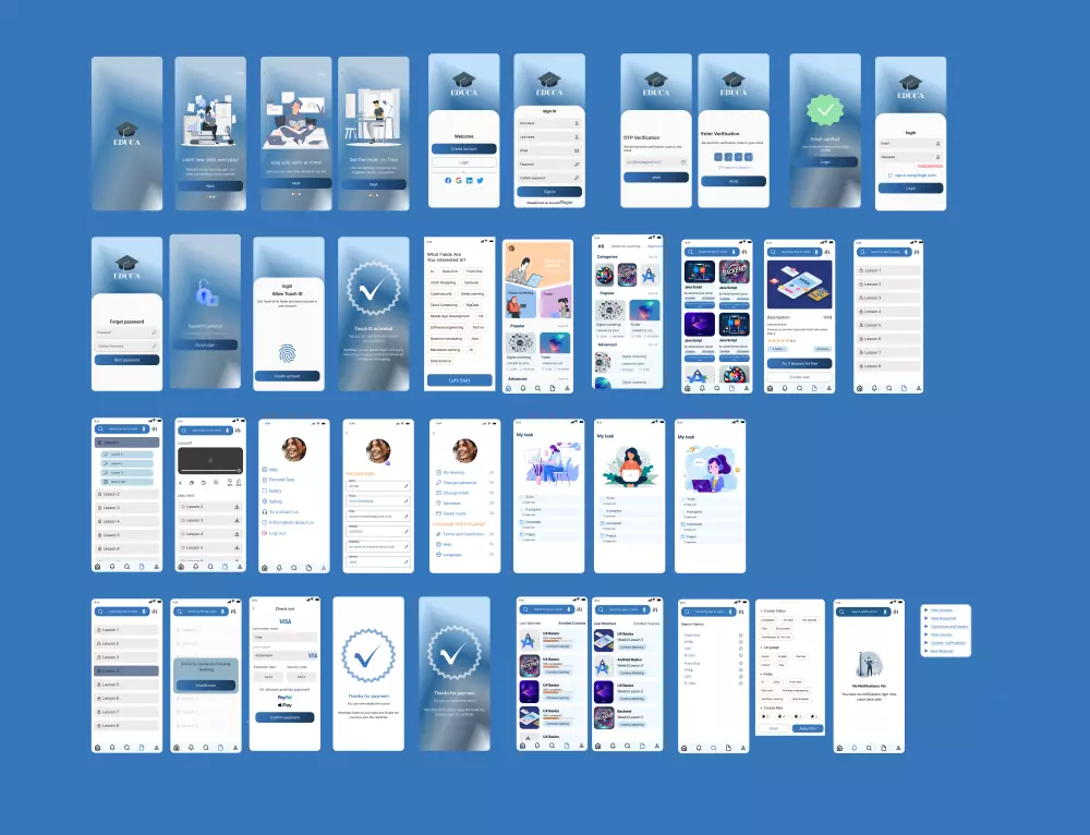 تصميم واجهات مستخدم (UI/UX) احترافية لتطبيقات الموبايل أو المواقع