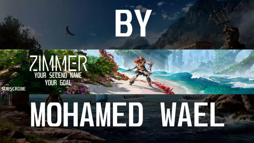 تصميم بنرات قنوات يوتيوب بطريقة عصرية وألوان جميلة 2025