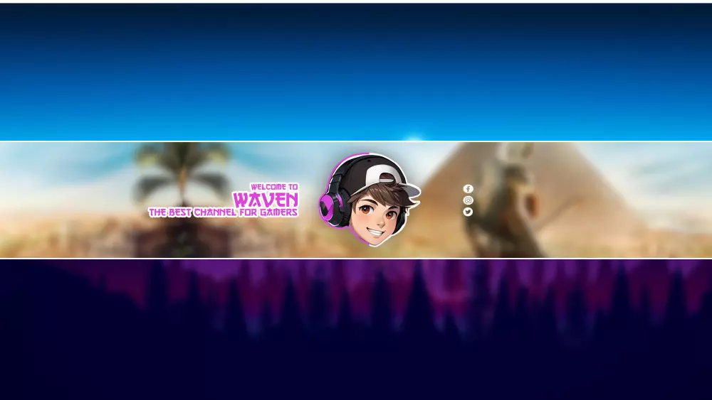 تصميم بنرات قنوات يوتيوب بطريقة عصرية وألوان جميلة 2025