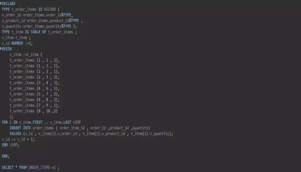 سأقوم بتطوير أو تحسين استعلامات وقواعد بيانات Oracle باستخدام SQL و PL/SQL