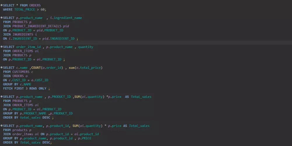 سأقوم بتطوير أو تحسين استعلامات وقواعد بيانات Oracle باستخدام SQL و PL/SQL