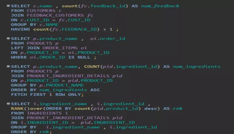 سأقوم بتطوير أو تحسين استعلامات وقواعد بيانات Oracle باستخدام SQL و PL/SQL