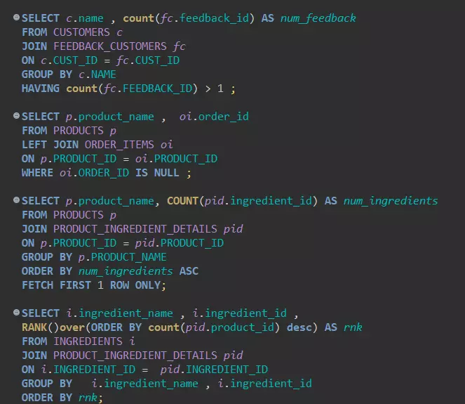 سأقوم بتطوير أو تحسين استعلامات وقواعد بيانات Oracle باستخدام SQL و PL/SQL