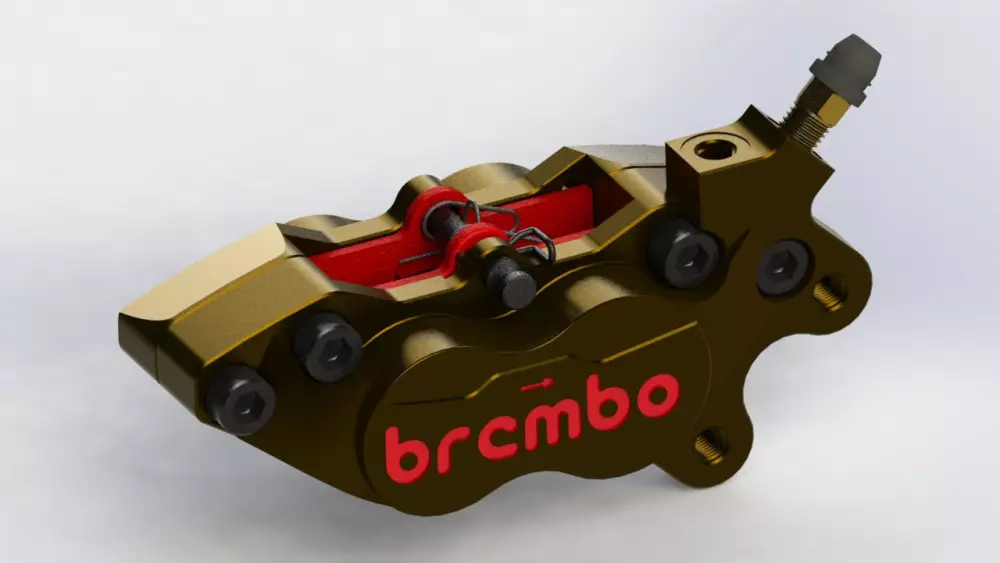 تصميم فرامل سياره احترافي وممتاز على برنامج SOLIDWORKS