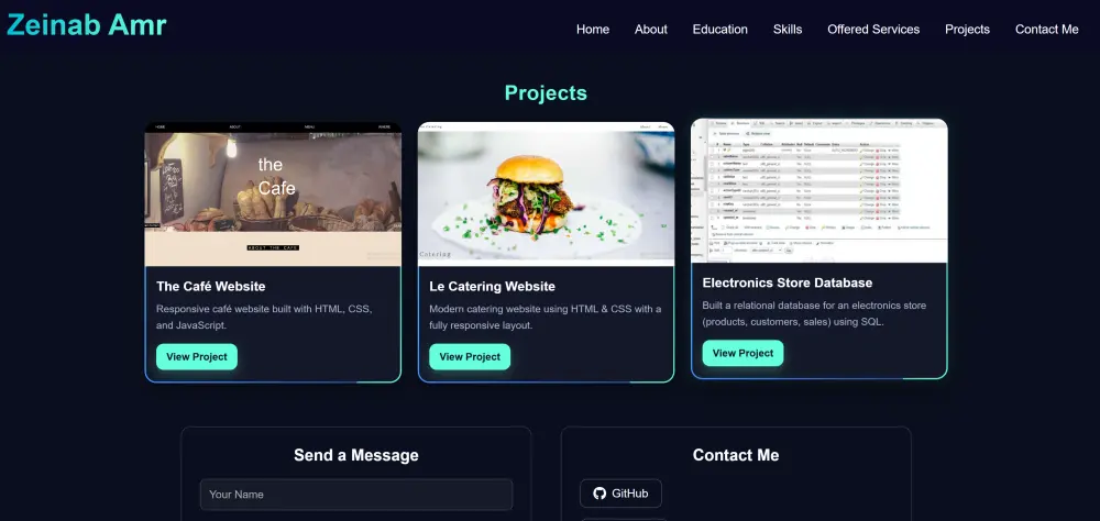 تصميم وتطوير بورتفوليو شخصي احترافي