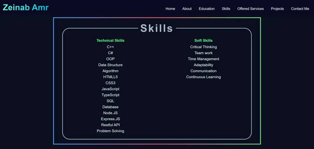 تصميم وتطوير بورتفوليو شخصي احترافي