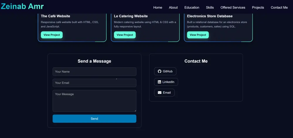 تصميم وتطوير بورتفوليو شخصي احترافي
