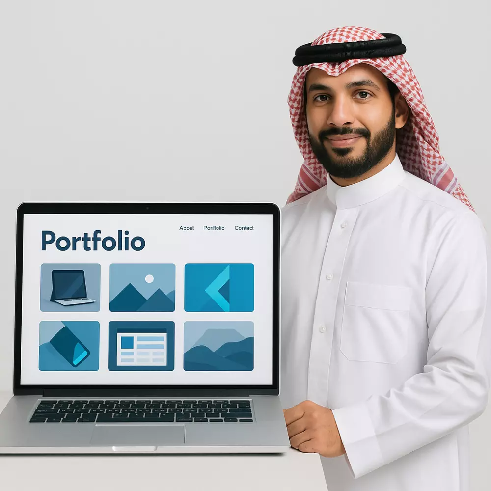 تصميم موقع Portfolio احترافي لعرض خدماتك