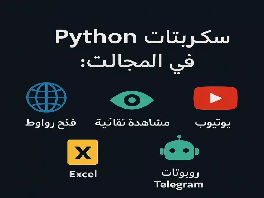 ✨ أبرمج لك سكربت Python مخصص حسب فكرتك – سريع واحترافي