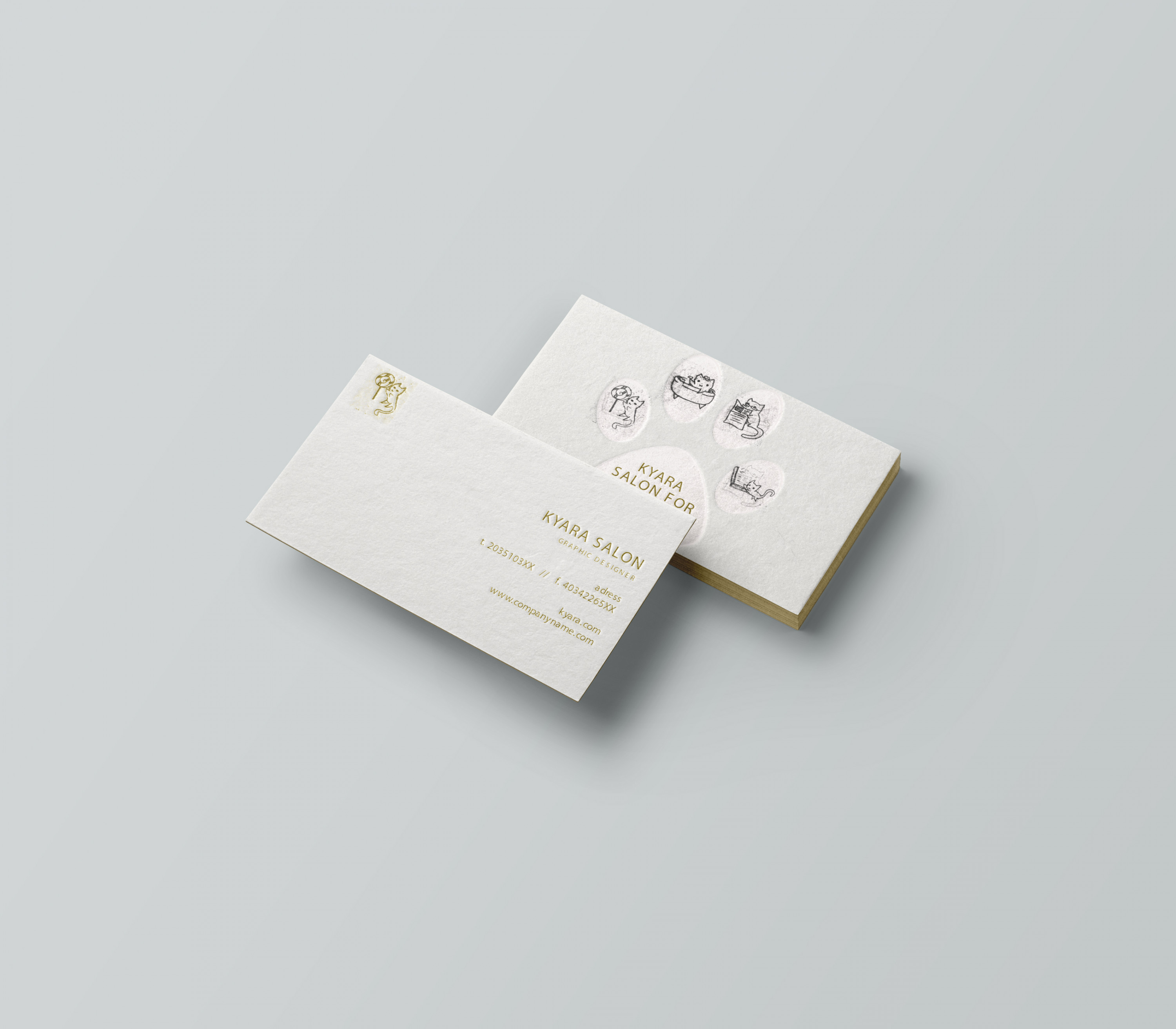 تصميم كارت شخصى للعمل