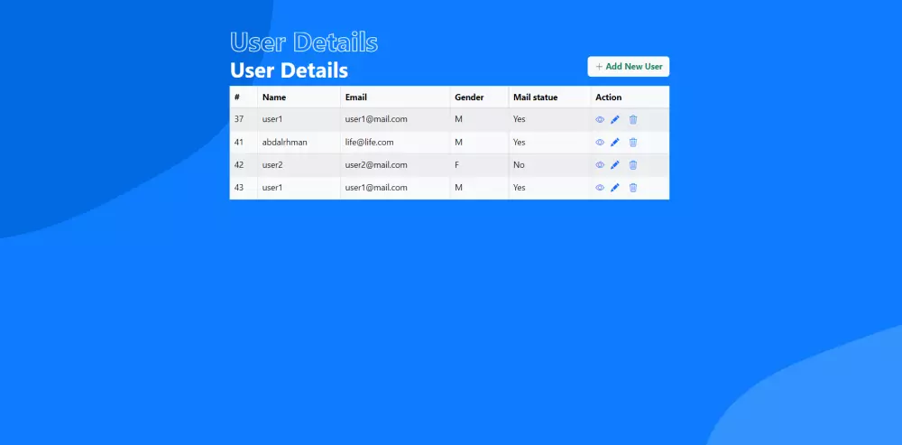 عمل تطبيق CRUD بإستخدام PHP