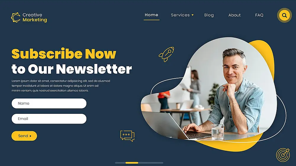 تصميم صفحات ويب احترافية باستخدام HTML وCSS بتصميم عصري ومتجاوب