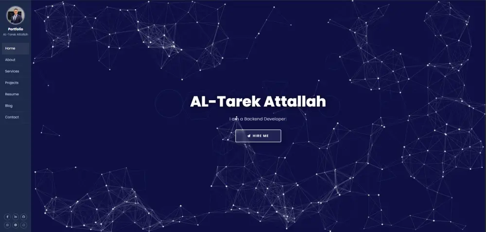 تصميم موقع Portfolio احترافي سريع ومتجاوب باستخدام HTML و CSS و JavaScript