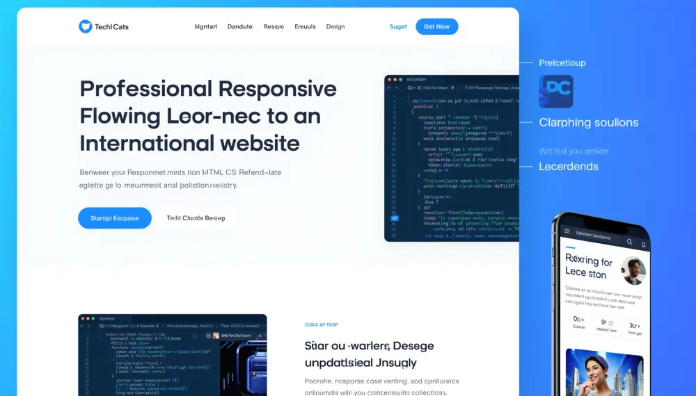 إنشاء موقع Landing Page احترافي ومتجاوب باستخدام HTML / CSS / React