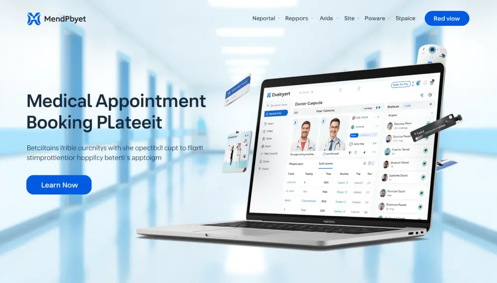 تطوير منصة حجز مواعيد طبية متكاملة للمرضى والأطباء والمسؤول