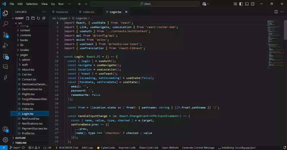 تصميم وبرمجة موقع ويب احترافي باستخدام React وNode.js سريع وآمن ومتجاوب مع جميع الأجهزة