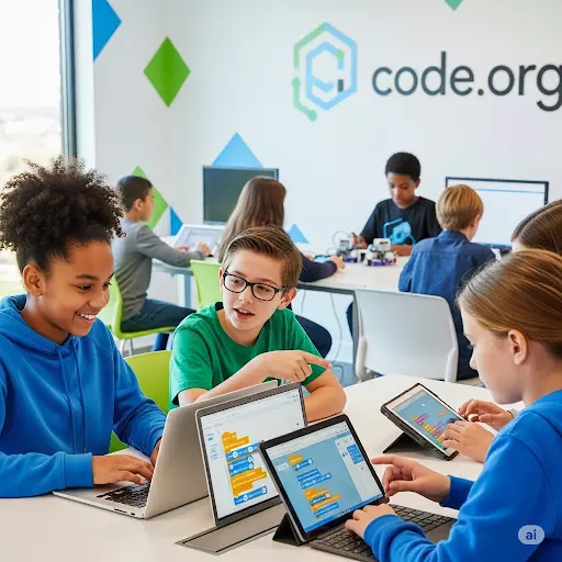 تعليم البرمجة للأطفال عبر Code.org - رحلة ممتعة إلى عالم التكنولوجيا!