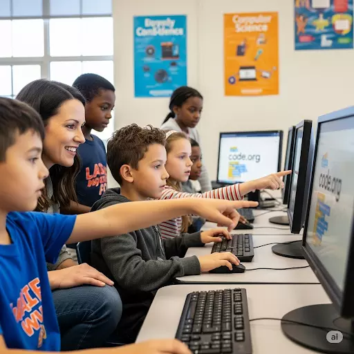 تعليم البرمجة للأطفال عبر Code.org - رحلة ممتعة إلى عالم التكنولوجيا!