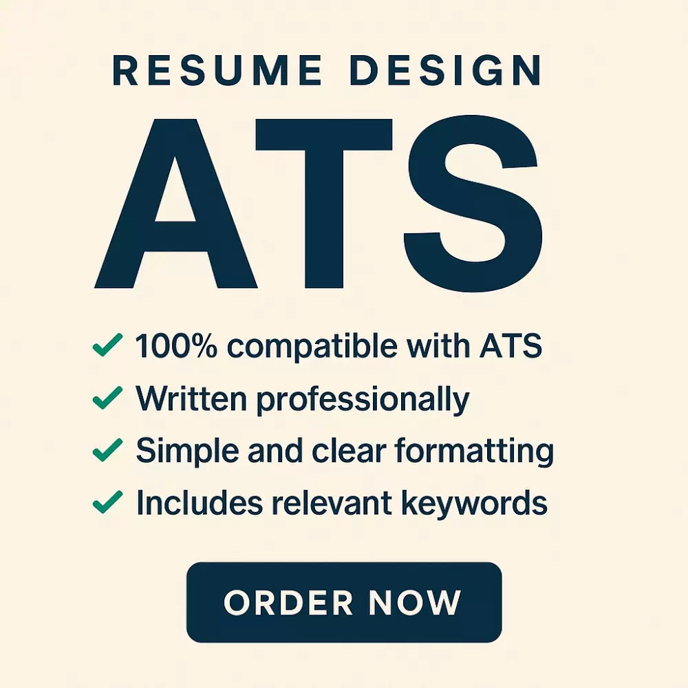 خدمة عمل CV احترافي متوافق مع الـ ATS