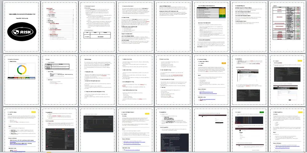 اختبار اختراق لتطبيقات الويب وتقديم ريبورت مفصل بالثغرات الموجودة