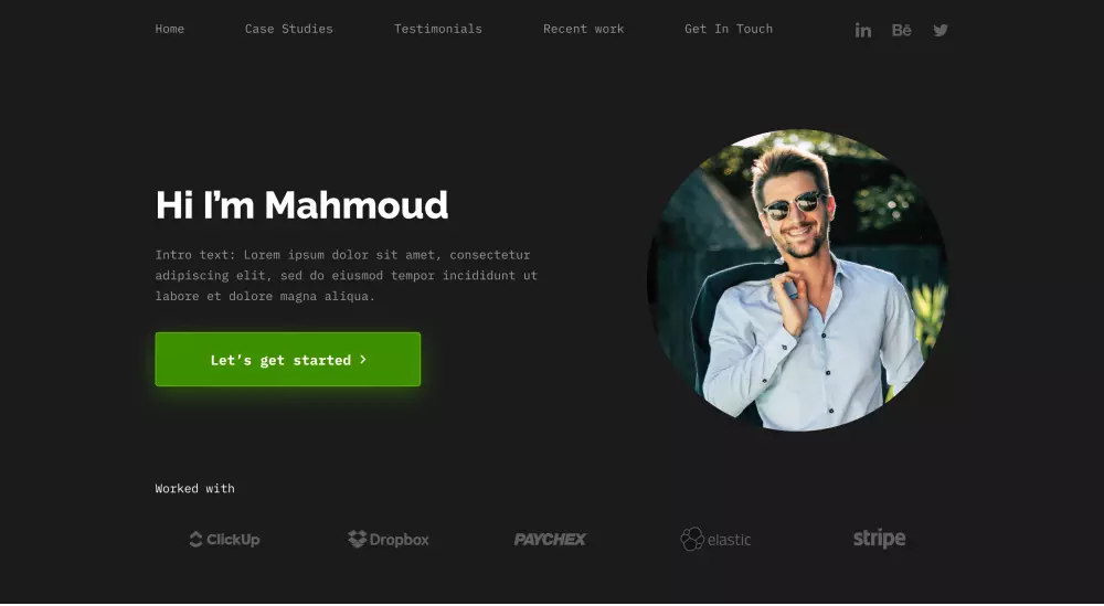 تصميم وإنشاء موقع بورتفوليو-Portfolio شخصي احترافي ومتجاوب
