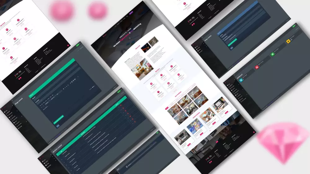 تصميم وتطوير موقع ويب لارفل