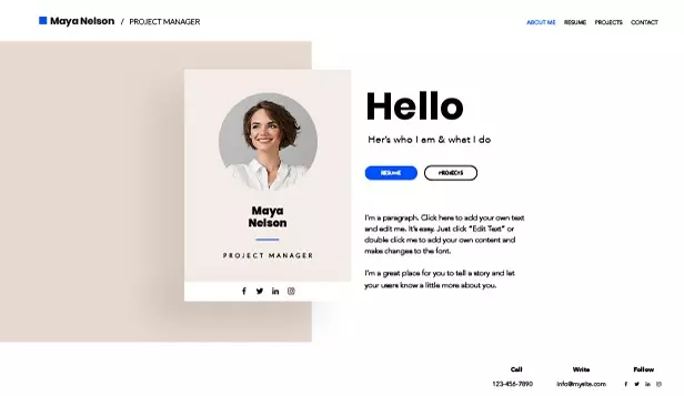 تصميم صفحه شخصية ويب باستخدام html5,CSS