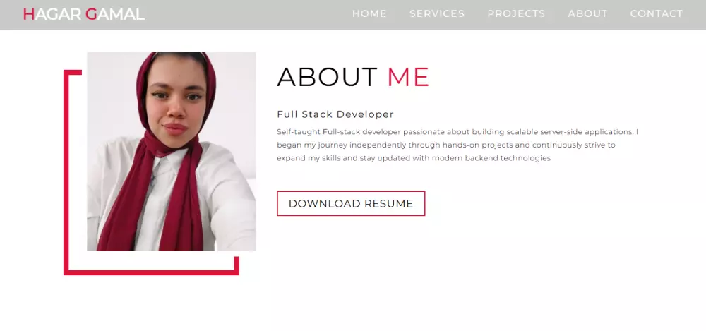 برمجة وتصميم موقع شخصي تعريفي احترافي Portfolio