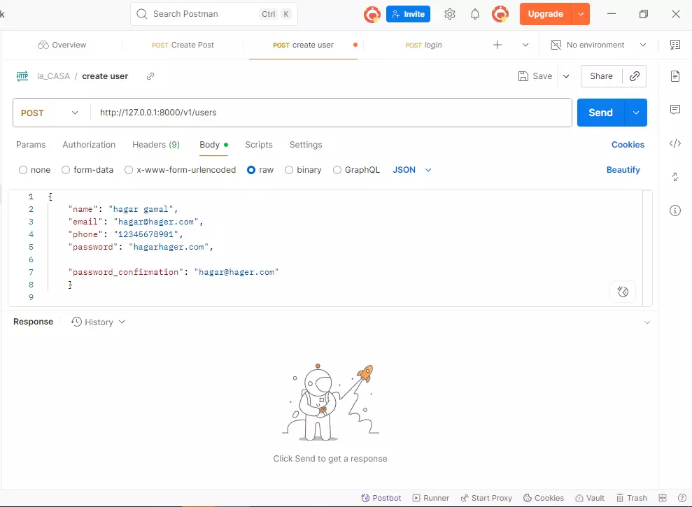 إنشاء نقطة API باستخدام Laravel او Node.js