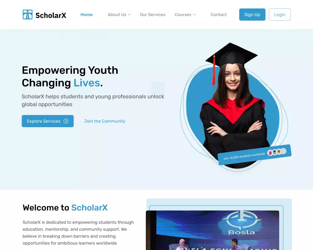 سوف أقوم بتصميم وتطوير صفحة هبوط (Landing Page) احترافية مكونة من صفحة واحدة فقط، مناسبة لأي نوع من الصناعات أو المجالات، لعرض منتجك أو خدمتك بشكل جذاب يساعد على زيادة العملاء المحتملين وتحقيق المزيد من المبيعات.