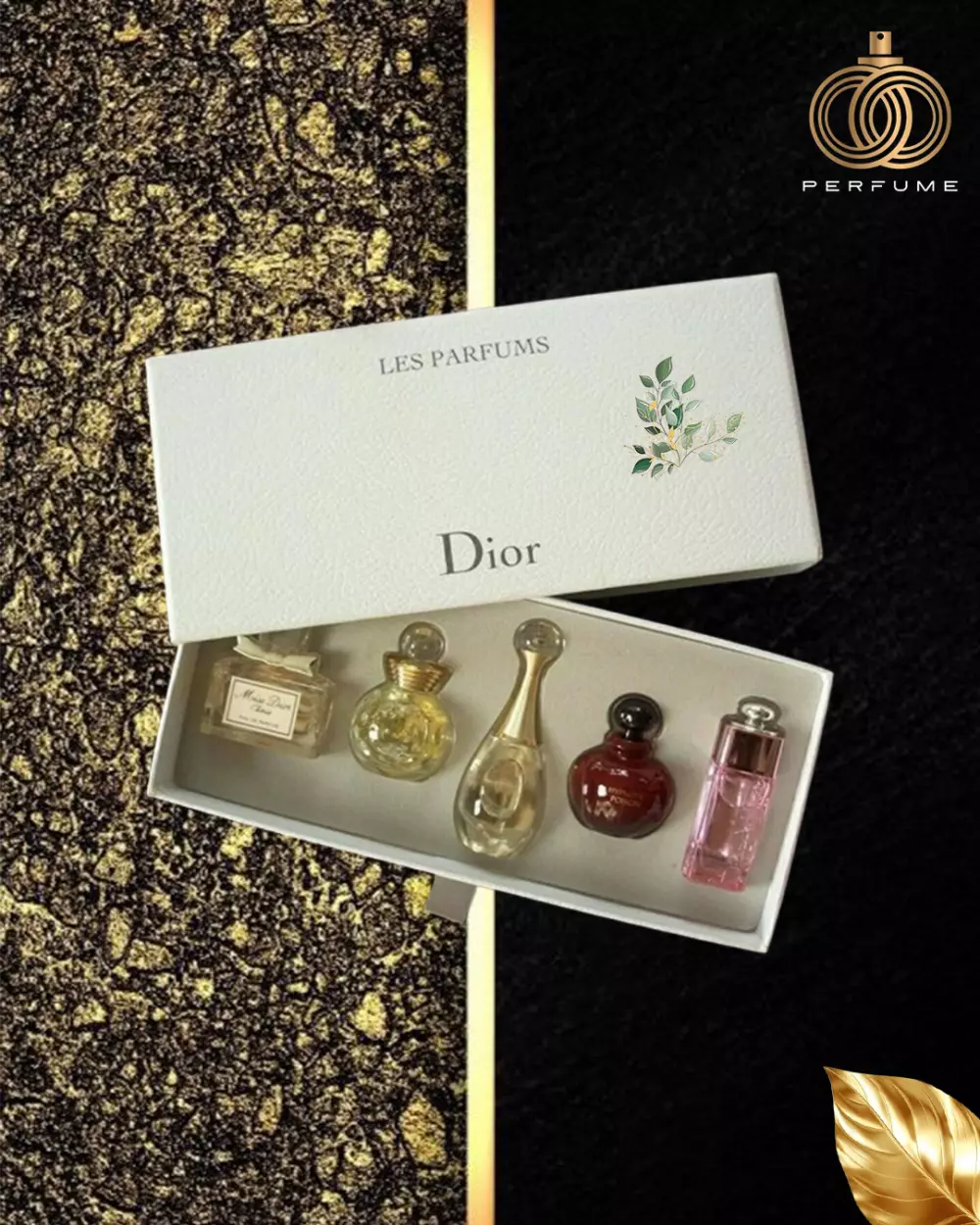 تصميم إعلاني أنيق لعلبة عطور Dior – لمتجر أو حملة تسويقية